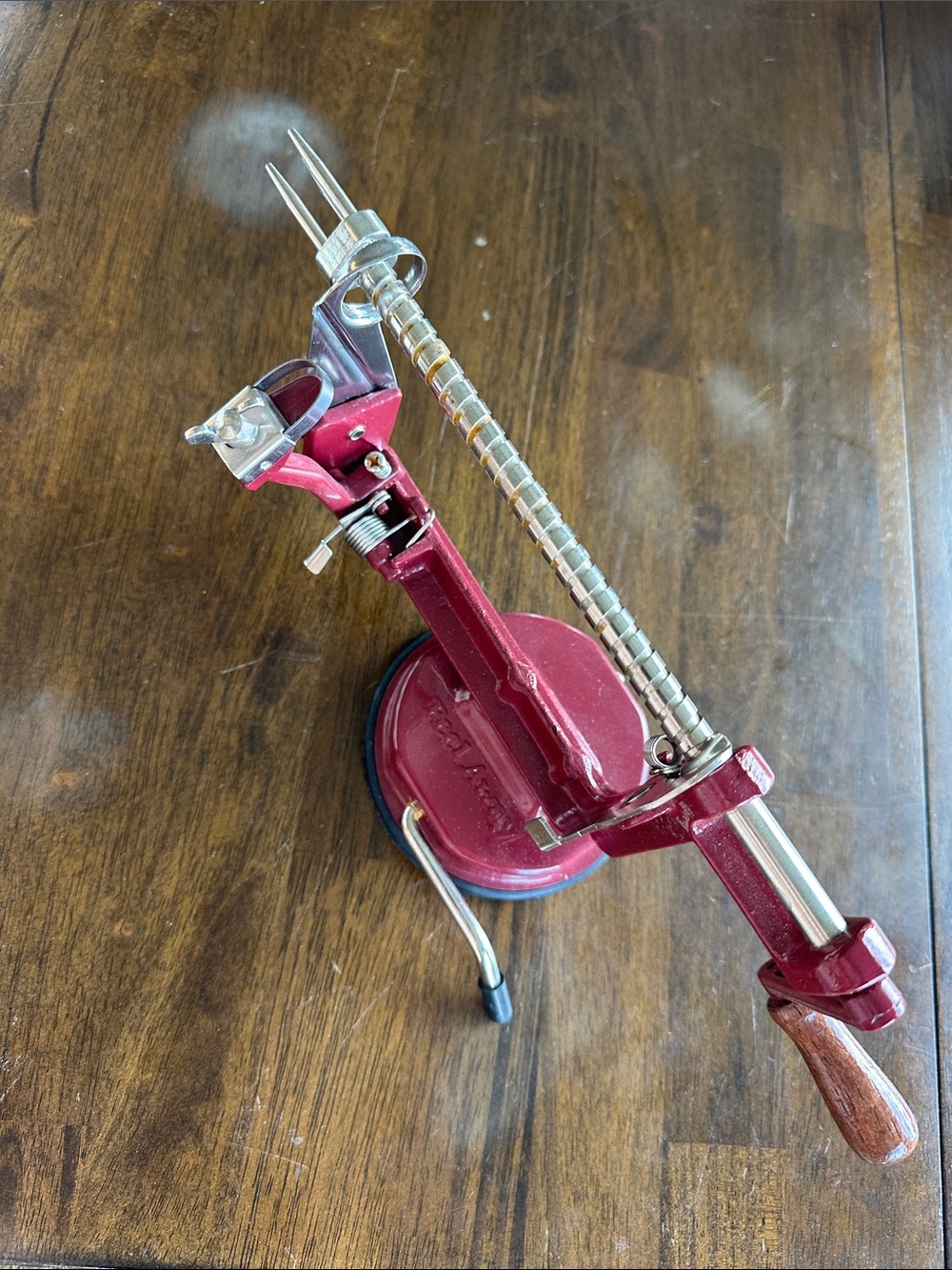 Red Countertop Apple Peeler, Corer & Slicer - Home Accents